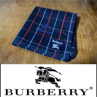 バーバリー(BURBERRY)の【Burberry】バーバリー ハンカチ ネイビー ノヴァチェック②(ハンカチ/ポケットチーフ)