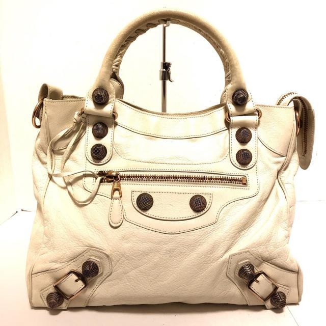 【10%OFF】バッグハンドバッグ バレンシアガ ハンドバッグ美品 263244 白