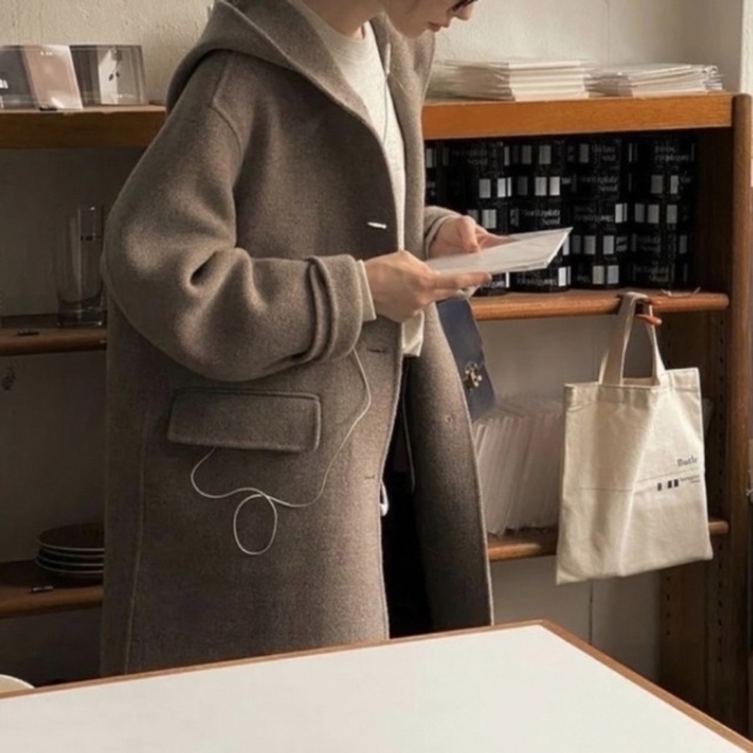 OUNCE dear hood handmade coat レディースのジャケット/アウター(ロングコート)の商品写真