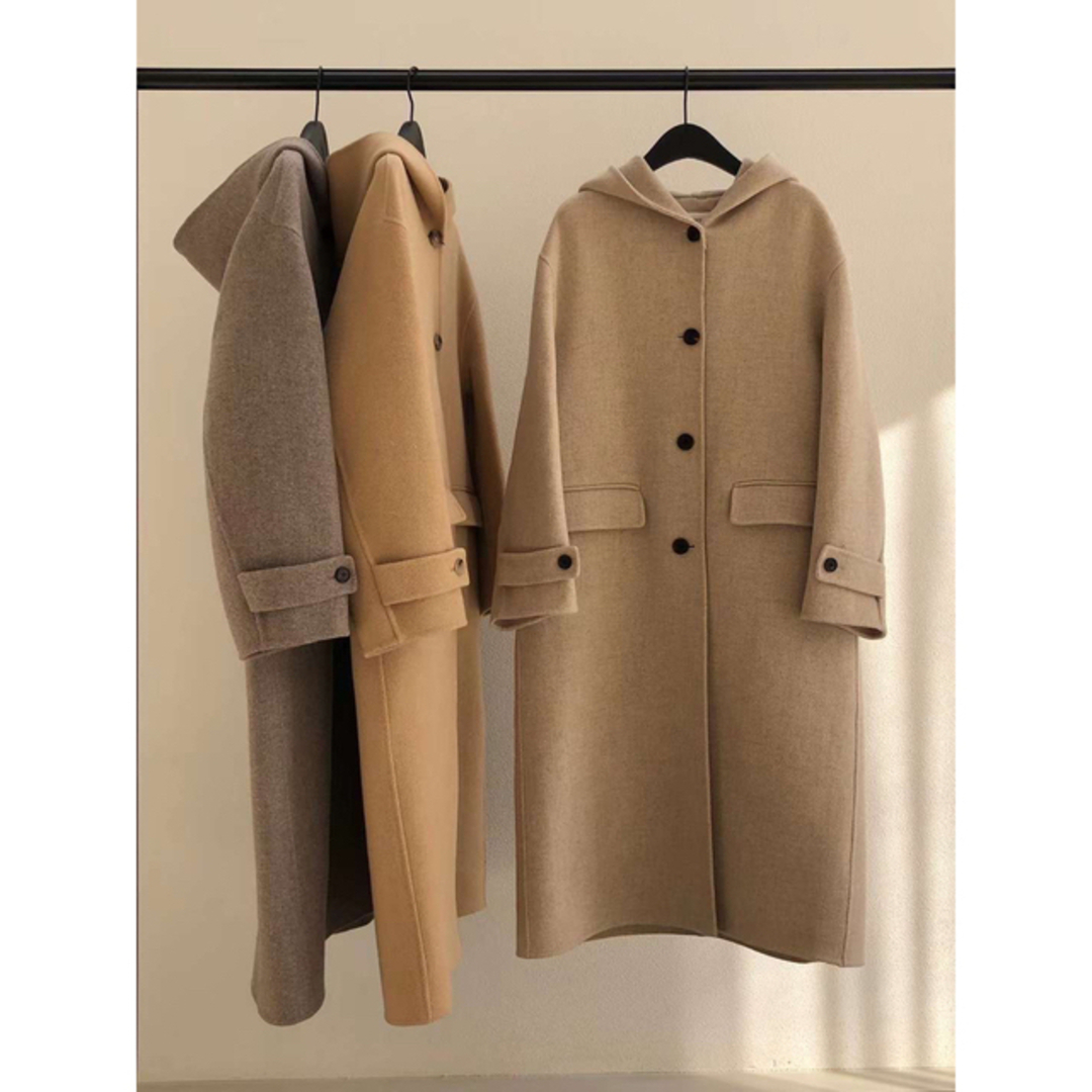 OUNCE dear hood handmade coat レディースのジャケット/アウター(ロングコート)の商品写真