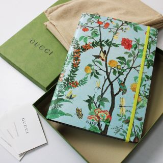 グッチ(Gucci)の新品 未使用 最高級 2021-22AW GUCCI グッチ ティアンプリント ラージ ノートブック ステーショナリ/ブルーデメトラ【2400013132923】(その他)