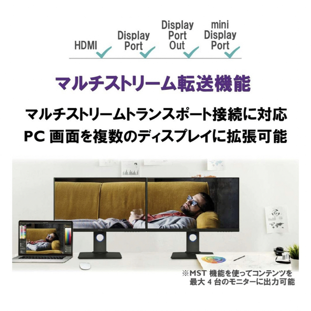 BenQ PD2700U デザイナー向けモニター (27インチ/4K/HDR/I 5