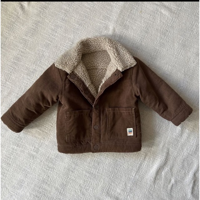 ZARA KIDS(ザラキッズ)のZARA BABY boy コーデュロイ　リバーシブル　80 キッズ/ベビー/マタニティのベビー服(~85cm)(ジャケット/コート)の商品写真