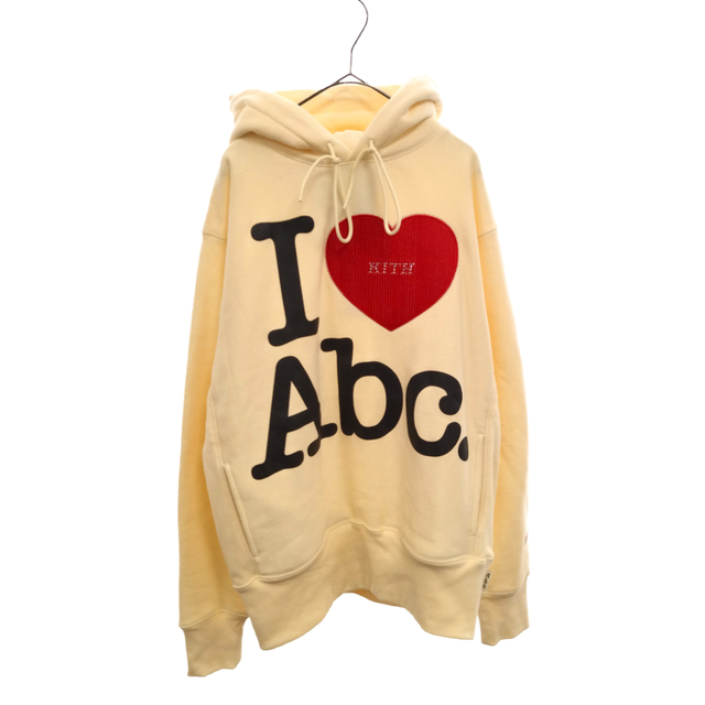 515センチ袖丈KITH キス Advisory Board Crystals I LOVE Abc Swarovski Hoodie アドバイザリーボード クリスタル アイラブ ABC スワロフスキープルオーバーパーカー