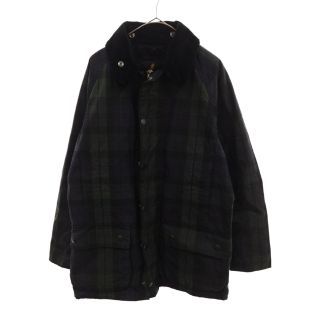 バーブァー(Barbour)のBarbour バブアー SL BEAUFORT TARTAN CHECK ビューフォート タータンチェック柄オイルドコットンジャケット グリーン/ネイビー 1402150(フライトジャケット)