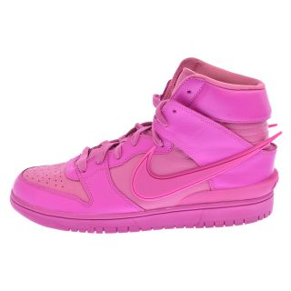 ナイキ(NIKE)のNIKE ナイキ ×AMBUSH DUNK HI アンブッシュ ダンク ハイカット スニーカー ピンク US12CU7544-600(スニーカー)