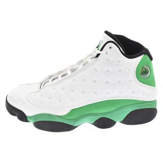 ナイキ(NIKE)のNIKE ナイキ AIR Jordan 13 Retro ナイキ エアジョーダン13 ハイカットスニーカー ホワイト/グリーン US10 DB6537-113(スニーカー)