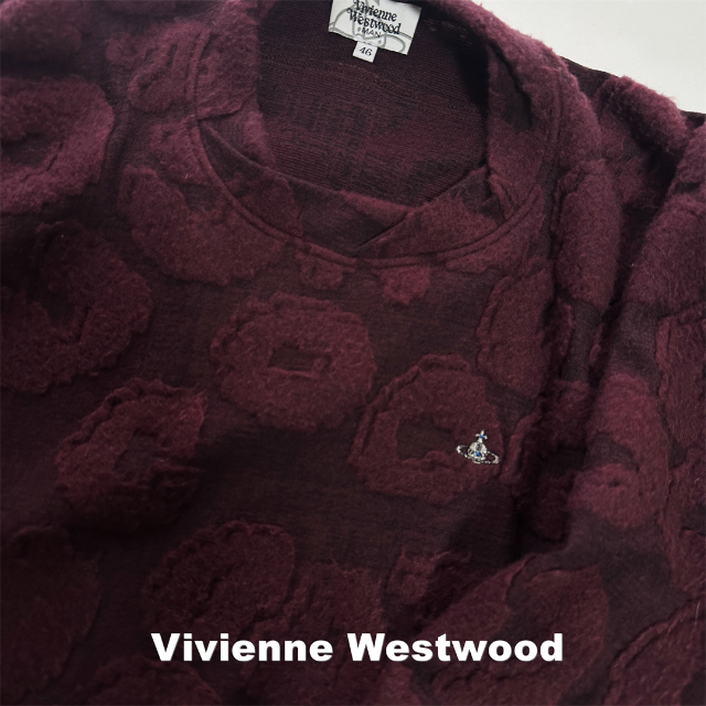 Vivienne Westwood(ヴィヴィアンウエストウッド)の【Vivienne Westwood】モコモコフロッキー ウール ニット メンズのトップス(ニット/セーター)の商品写真