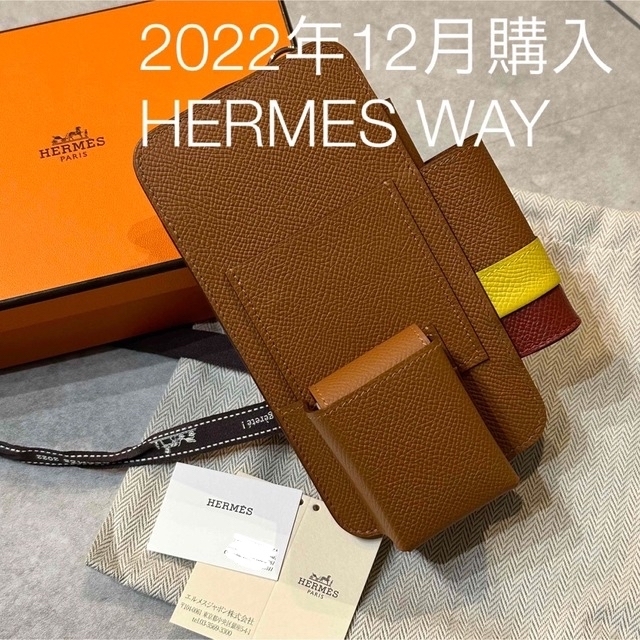 Hermes - 22AW  激レア エルメスウェイ ショップカード付き ショルダー スマホケース