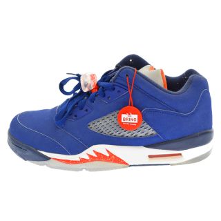 ナイキ(NIKE)のNIKE ナイキ AIR JORDAN 5 RETRO LOW　KNICKS 819171-417 エアジョーダン 5 レトロ ロー ニックス ローカットスニーカー US8.5 ブルー(スニーカー)