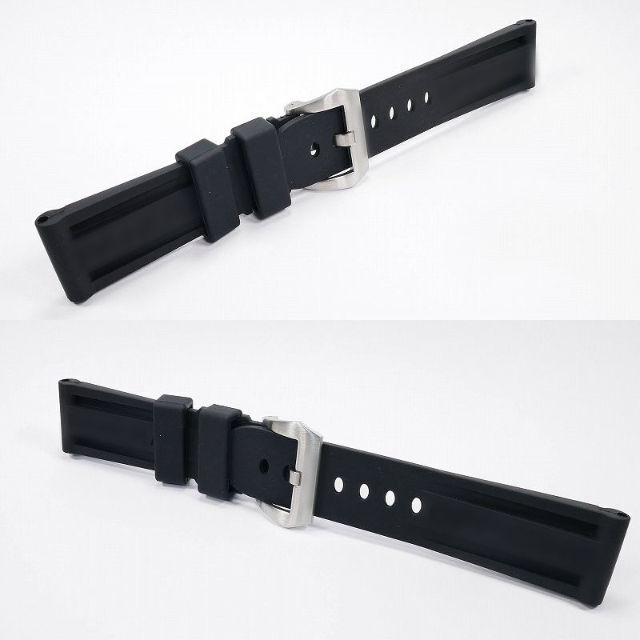 総合福袋 パネライ対応 互換ラバーベルト ブラック 24mm ピンバックル 尾錠 付き ecousarecycling.com