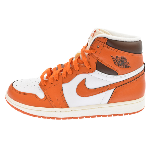 NIKE ナイキ WMNS AIR JORDAN 1 RETRO HIGH OG Starfish ウィメンズ エアジョーダン1 スターフィッシュ ハイカットスニーカー シューズ オレンジ/ホワイト US11.5/28..5cm