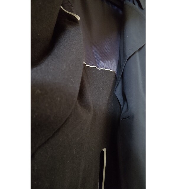 青山(アオヤマ)のトレンチコート 濃紺 新品 ライナー付き１３号 レディースのジャケット/アウター(トレンチコート)の商品写真
