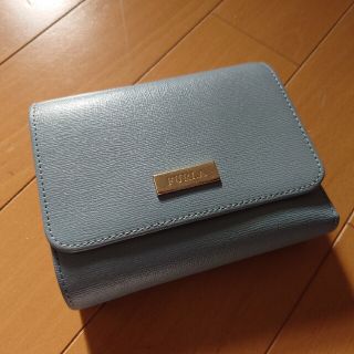 Furla/フルラ クラッシクミディアムトリフォールド ライトブルー