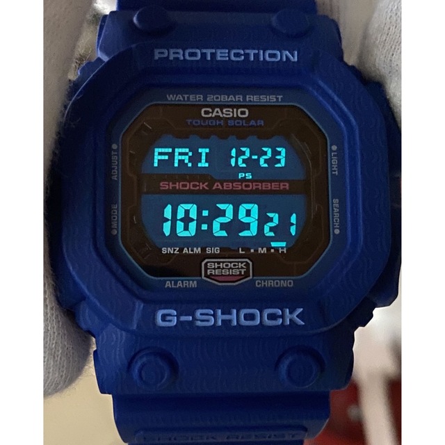 G-SHOCK(ジーショック)のデカG/三国志/GX-56SGZ/限定/スピード/G-SHOCK/時計/美品/青 メンズの時計(腕時計(デジタル))の商品写真