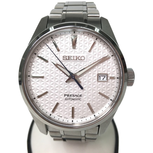 人気のファッションブランド! SEIKO ホワイト SARX075 デイト
