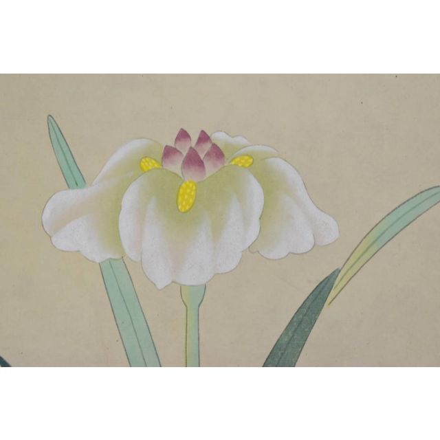 【複製】玉純/菖蒲図/工芸品/掛軸☆宝船☆AA-553 1