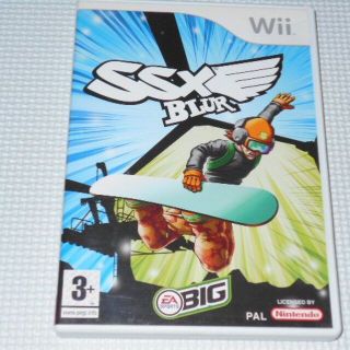 ウィー(Wii)のWii★SSX BLUR 海外版 PAL★箱付・説明書付・ソフト付★動作確認済(家庭用ゲームソフト)
