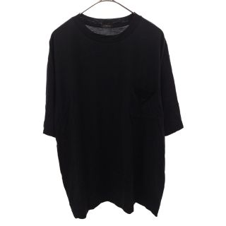 コモリ(COMOLI)のCOMOLI コモリ 22SS ウール天竺 胸ポケット Tシャツ ネイビー V01-05007(Tシャツ/カットソー(半袖/袖なし))