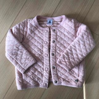 プチバトー(PETIT BATEAU)のキルティングカーディガン95(カーディガン)