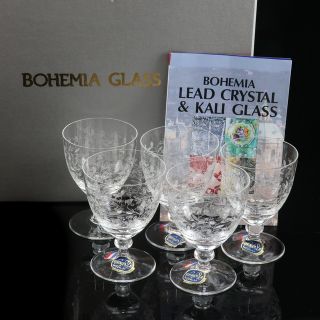 ボヘミア クリスタル(BOHEMIA Cristal)の【BOHEMIA】ボヘミア 冷酒グラス×6客 KA800/70/5 クリスタル _ 食器(グラス/カップ)