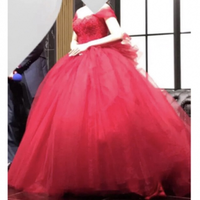 YNSウエディング　カラードレス　赤　レッドフォーマル/ドレス