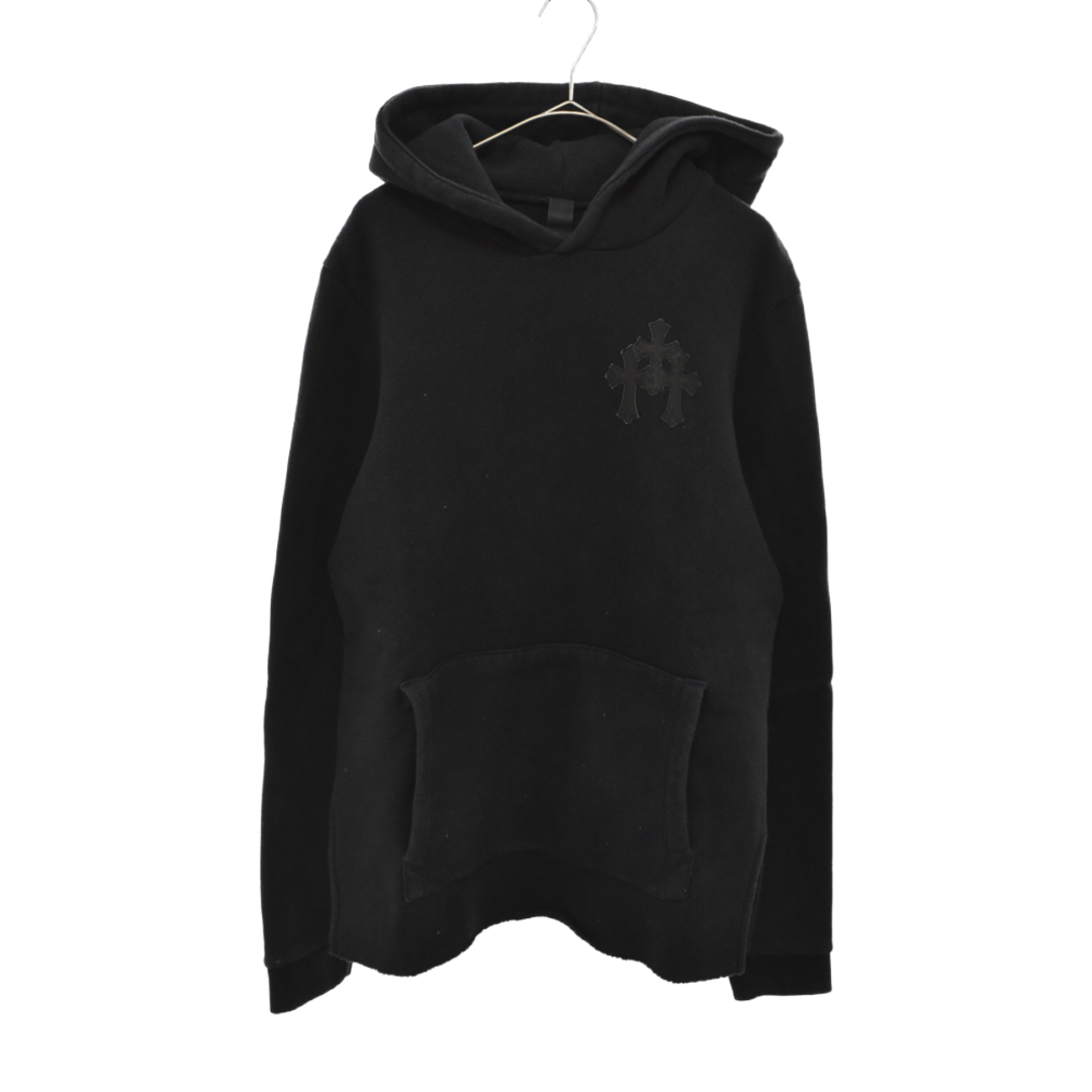 Chrome Hearts(クロムハーツ)のCHROME HEARTS クロムハーツ Y NOT Hoodie ワイノットアームクロス カットオフフーディ プルオーバーパーカー ブラック メンズのトップス(パーカー)の商品写真