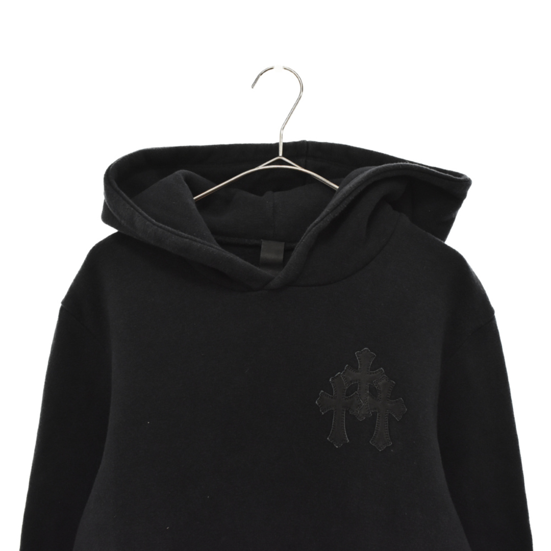 Chrome Hearts(クロムハーツ)のCHROME HEARTS クロムハーツ Y NOT Hoodie ワイノットアームクロス カットオフフーディ プルオーバーパーカー ブラック メンズのトップス(パーカー)の商品写真