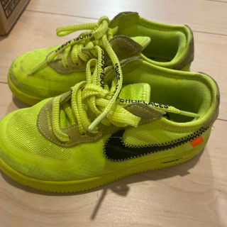 ナイキ(NIKE)のNIKE キッズ　18cm オフホワイト offwhite air force(スニーカー)