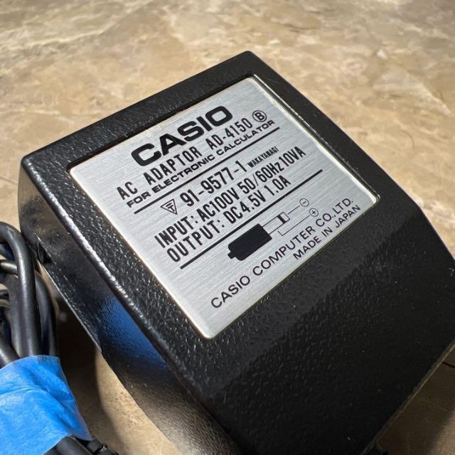 CASIO(カシオ)のCASIO ACアダプター AD-4150  外径5.5代用 AC-110 スマホ/家電/カメラのオーディオ機器(その他)の商品写真
