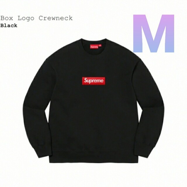 BlackサイズSupreme Box Logo Crewneck Black M