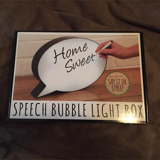 光る看板 SPEECH BUBBLE LIGHT BOX(その他)