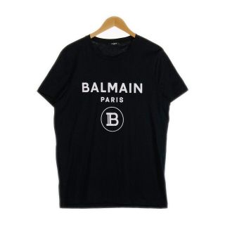 バルマン(BALMAIN)のバルマン 20AW ロゴTシャツ ブラック sizeXL(Tシャツ/カットソー(七分/長袖))