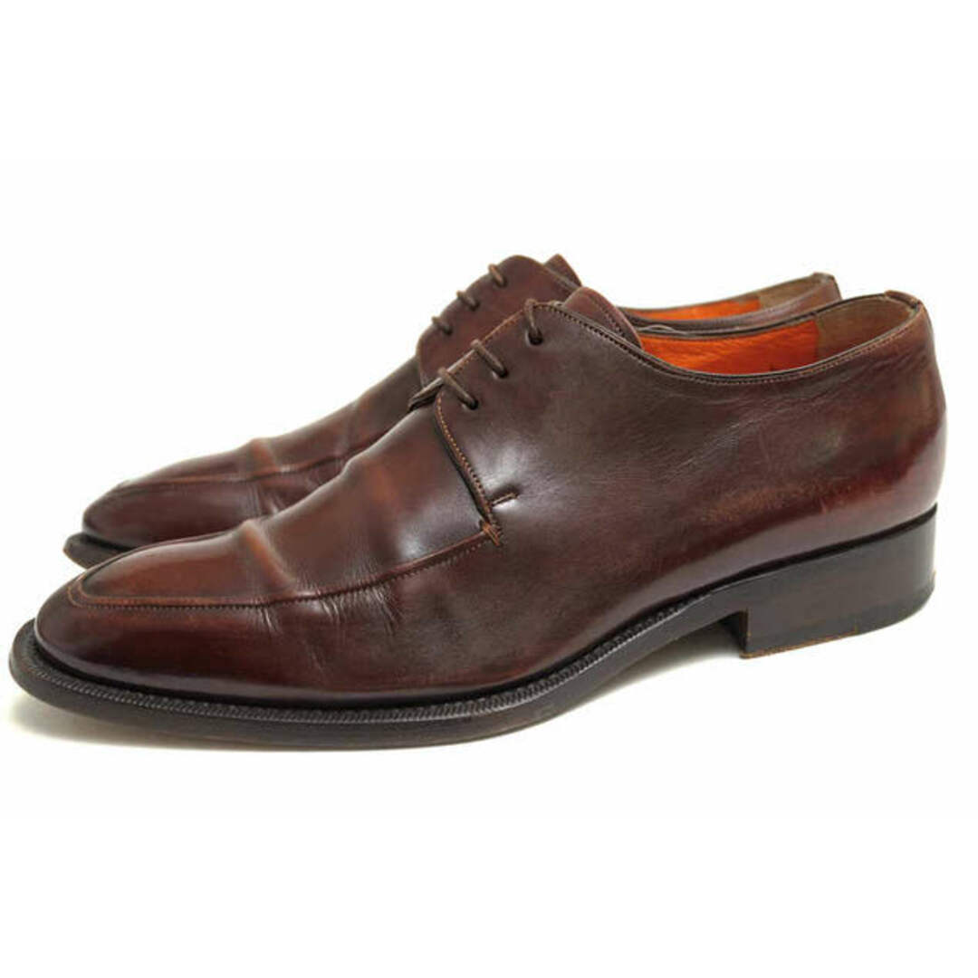 ドレス/ビジネスサントーニ／Santoni シューズ ビジネスシューズ 靴 ビジネス メンズ 男性 男性用レザー 革 本革 ダークブラウン 茶 ブラウン  5860 02 F Uチップ レザーソール