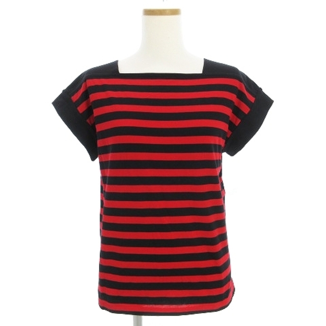 セリーヌ Tシャツ カットソー バンドスリーブ スクエアネック ボーダー