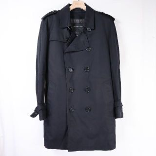 バーバリーブラックレーベル(BURBERRY BLACK LABEL)のBLACK LABEL BURBERRY　トレンチココート　メンズ　黒　USED(トレンチコート)