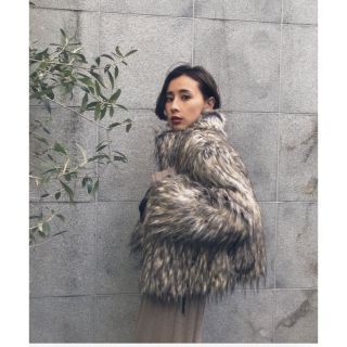 アメリヴィンテージ(Ameri VINTAGE)のAMERI vintage mix fur jacket コート　ジャケット(毛皮/ファーコート)