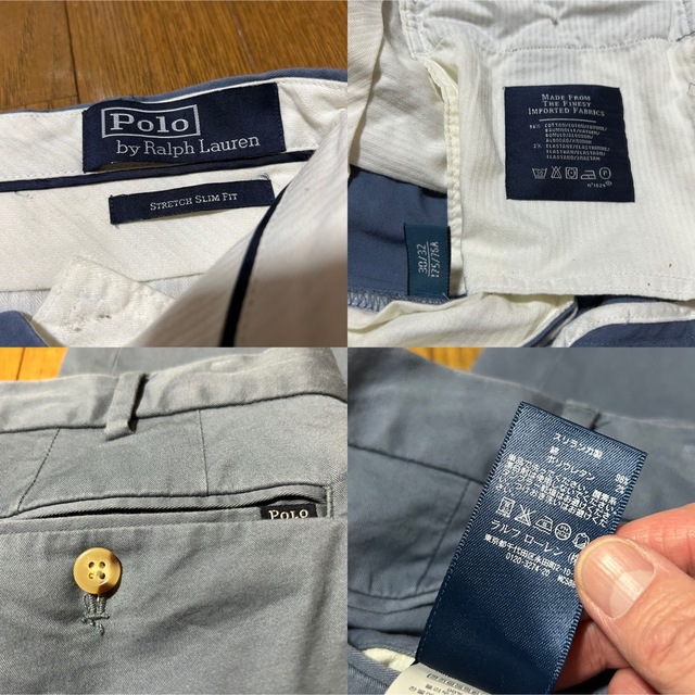 POLO RALPH LAUREN(ポロラルフローレン)のW78-股下72cm！ポロbyラルフローレン 古着ノータックスラックス丈詰め有り メンズのパンツ(スラックス)の商品写真