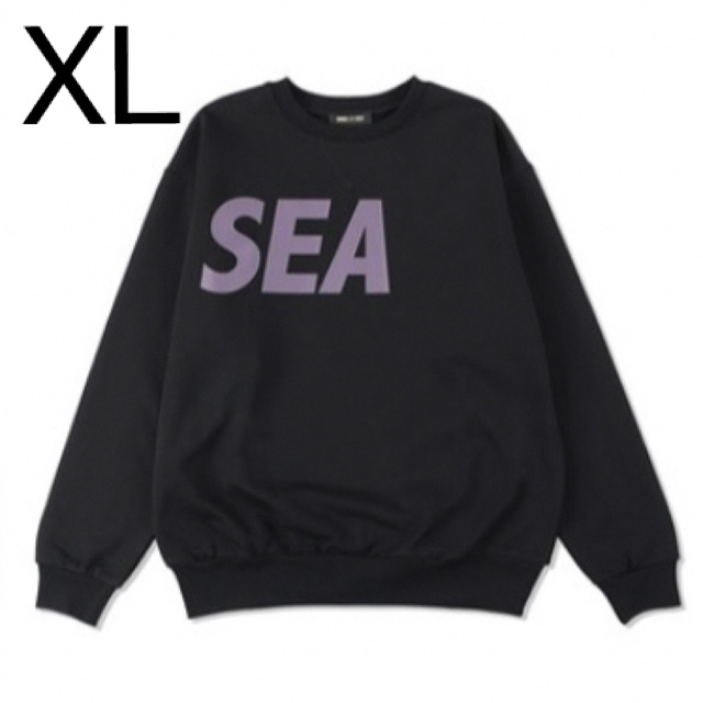 wind and sea SEA CREWNECK ブラック XL