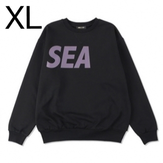 ウィンダンシー(WIND AND SEA)のwind and sea SEA CREWNECK ブラック XL(スウェット)