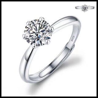 プロポーズ リング シルバー 925 婚約指輪 シンプル レディース ジュエリー(リング(指輪))