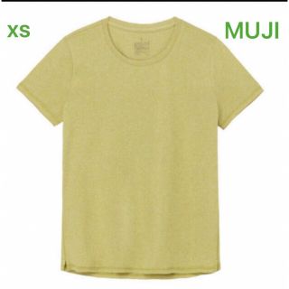 ムジルシリョウヒン(MUJI (無印良品))の無印良品吸汗速乾ＵＶカット半袖Ｔシャツ婦人ＸＳスモーキーイエロー(Tシャツ(半袖/袖なし))