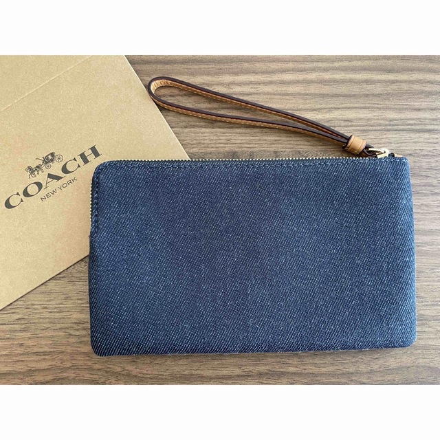 COACH - 【新品未使用タグ付き】コーチCOACH デニム生地 ポーチ COACH - 【新品未使用タグ付き】コーチCOACH デニム生地 ポーチ