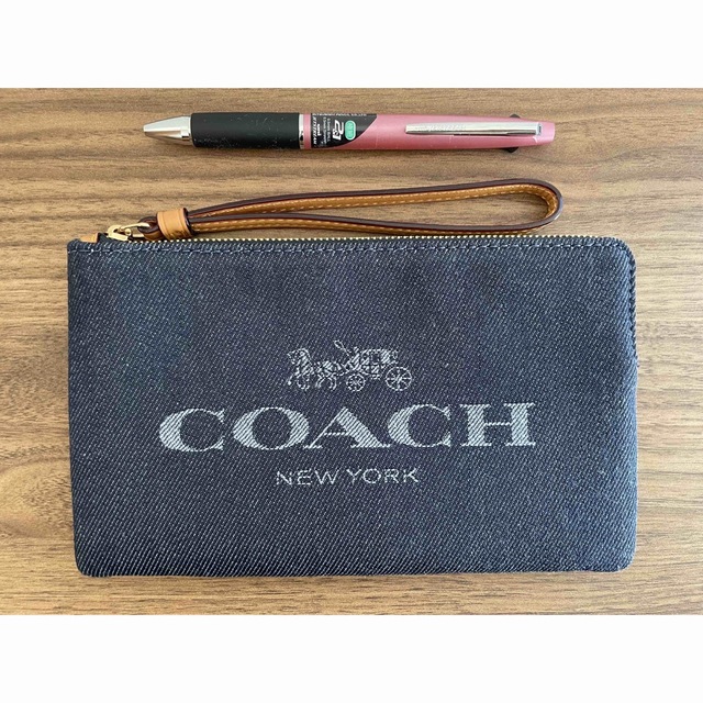 COACH - 【新品未使用タグ付き】コーチCOACH デニム生地 ポーチ COACH - 【新品未使用タグ付き】コーチCOACH デニム生地 ポーチ