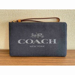 コーチ(COACH)の【新品未使用タグ付き】コーチ　COACH    デニム　ポーチ　財布(ポーチ)