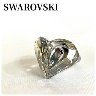 スワロフスキー(SWAROVSKI)の希少✨SWAROVSKI Salome リング ビッグ ハート クリスタル 綺麗(リング(指輪))
