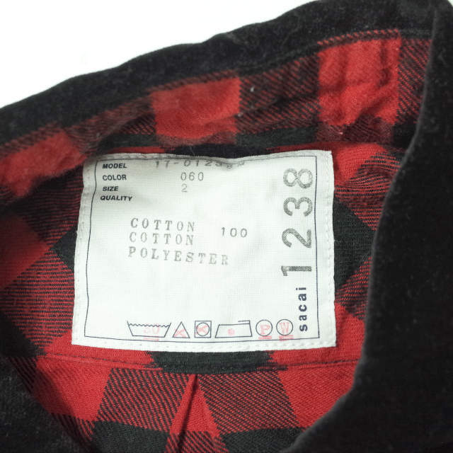 sacai - sacai サカイ 17SS 日本製 Buffalo Check Rib Shirts