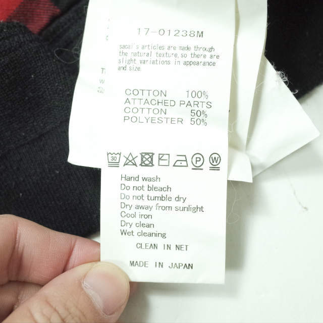 sacai - sacai サカイ 17SS 日本製 Buffalo Check Rib Shirts