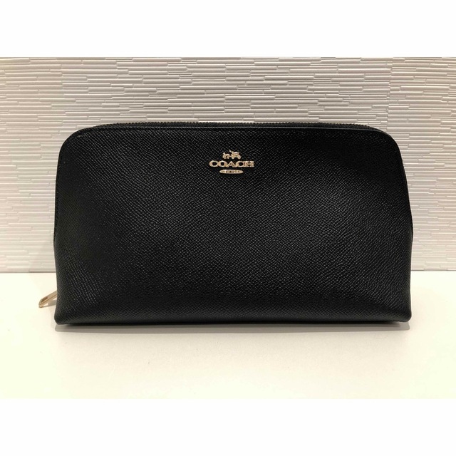 COACH(コーチ)の♡コーチ レザー ポーチ 黒♡ レディースのファッション小物(ポーチ)の商品写真