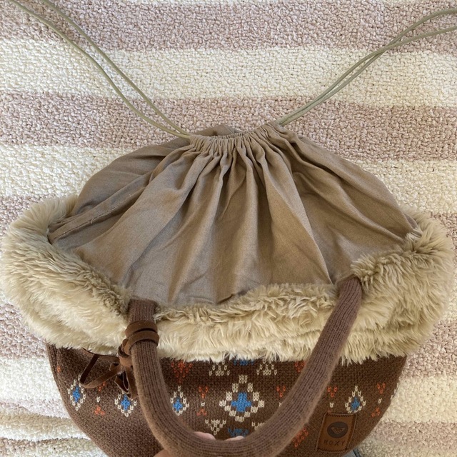 Roxy(ロキシー)のROXY ロキシー ボア ニット素材 トートバッグ レディースのバッグ(トートバッグ)の商品写真